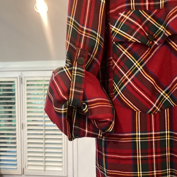 Sanctuary boyfriend shirt in red plaid - Picture 8 of 11